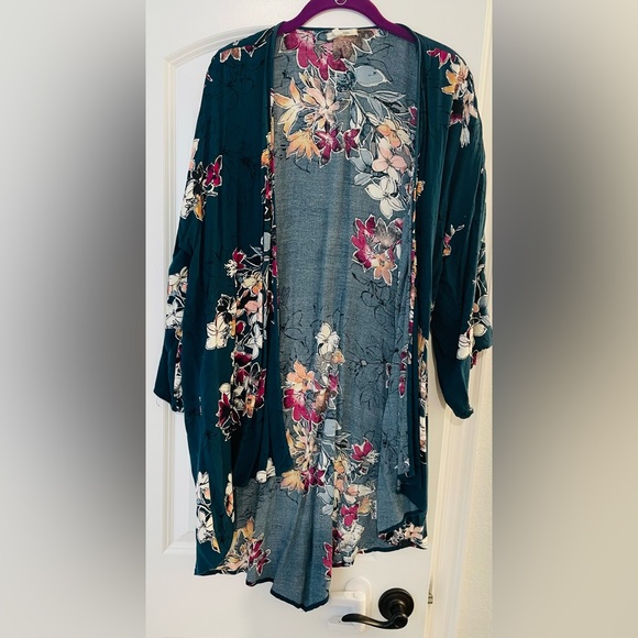 Floral Kimono Bathing Suit Cover Up EUC - Picture 5 of 5
